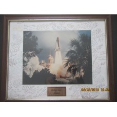 Space Shuttle Endeavor Employee Retirement Framed Picture