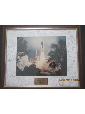 Space Shuttle Endeavor Employee Retirement Framed Picture