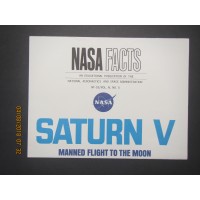 NASA Facts-Saturn V- Manned Flight To the Moon Poster