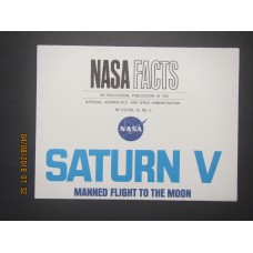 NASA Facts-Saturn V- Manned Flight To the Moon Poster