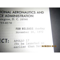 Apollo 17 Press Kit NASA 72-220k