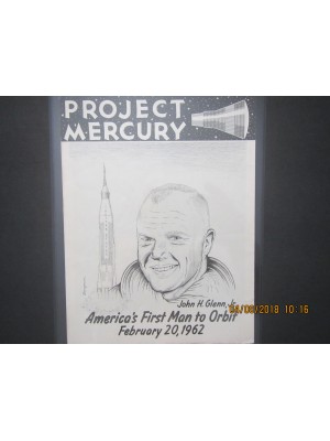 John Glenn Project Mercury Poster