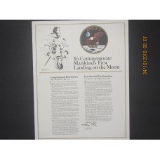 Commemorative Apollo 11 Certificate