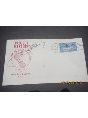 John Glenn Autograph- Post Marked February 20, 1962