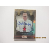 2011 Panini  Fred Gregory Autograph