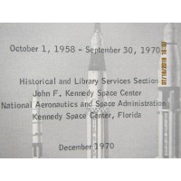 NASA -A Summary Of Major NASA Launchings Book 1958-1970 