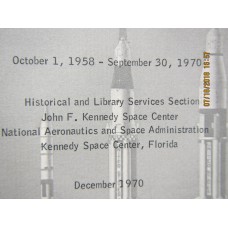 NASA -A Summary Of Major NASA Launchings Book 1958-1970 