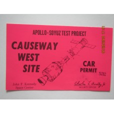 Apollo-Soyuz Test Project Car Permit